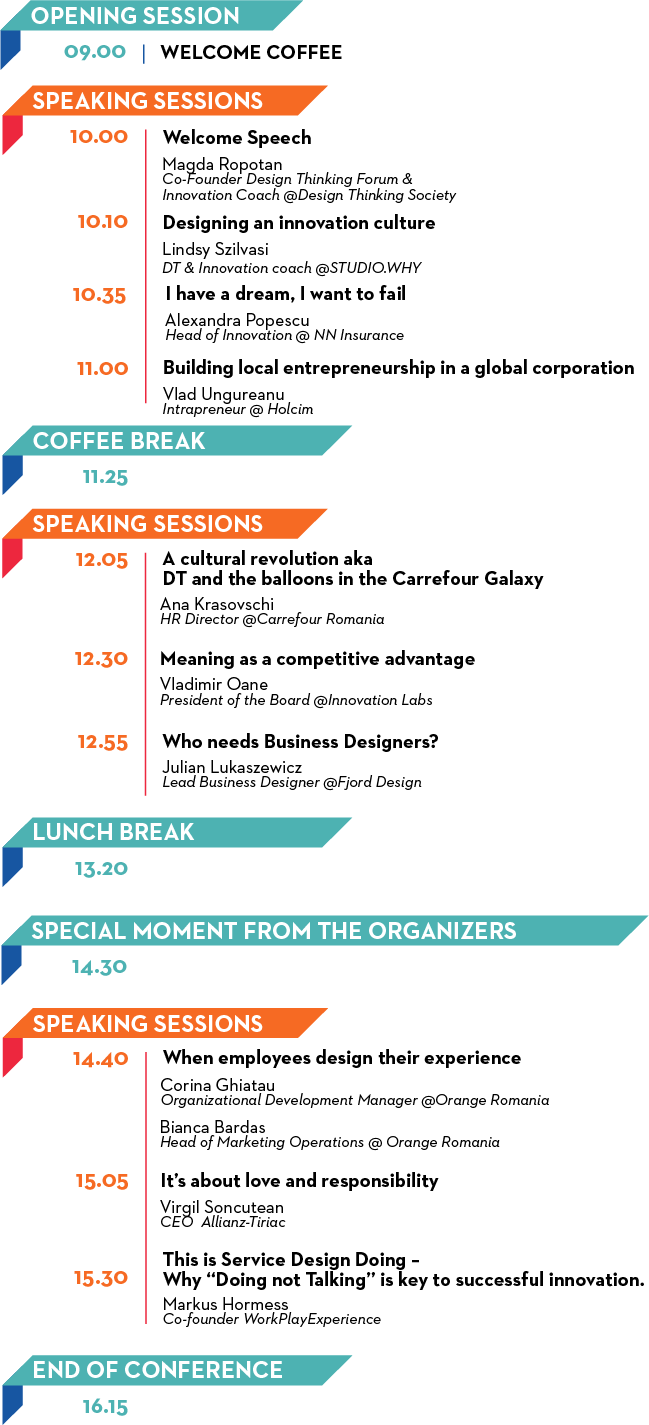 Agenda Design Thinking Forum